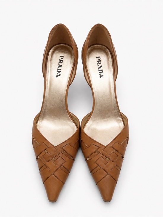 Prada Shoes - Vintage Prada leather Heels